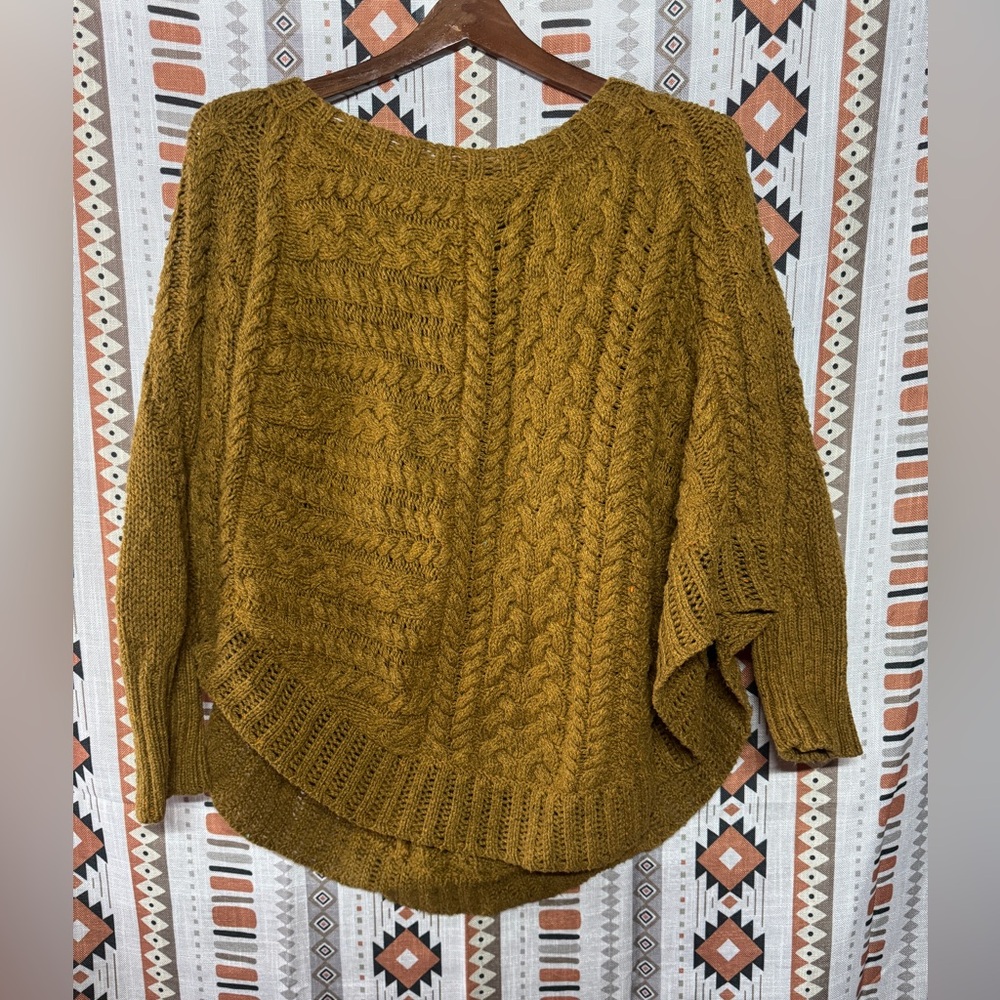 Angel of the North knit poncho